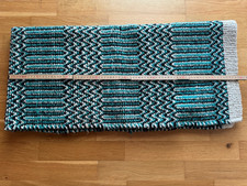 Westernblanket Farbe grün-schwarz-grau Größe 80cmx37cm