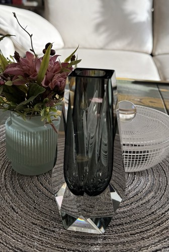 Murano glas blockvase mid - glas,