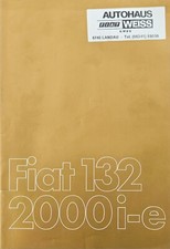 Fiat 132 2000 Prospekt 02/1980