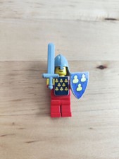 Lego Minifigur cas088s Ritter Helm Schild Schwert Castle Knight Red Burg 375
