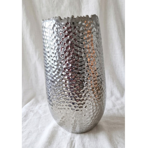 Vase silber groß 33cm - vase, |