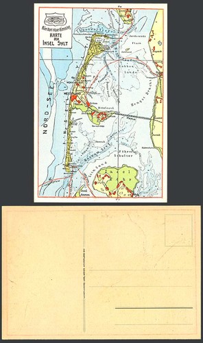 Deutschland alte farb insel - alte,