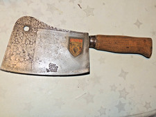 ADLER WERKZEUGE Fleischerbeil  Schmiedestahl antik  verziert altes Metzgerbeil