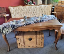 Tisch Couchtisch ausziehbar Chippendale Warrings -Stil nussbaum gebraucht