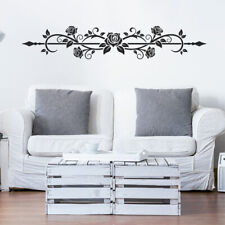 Wandtattoo Wandaufkleber Rosenblüte Ranke Rose Floral - W184