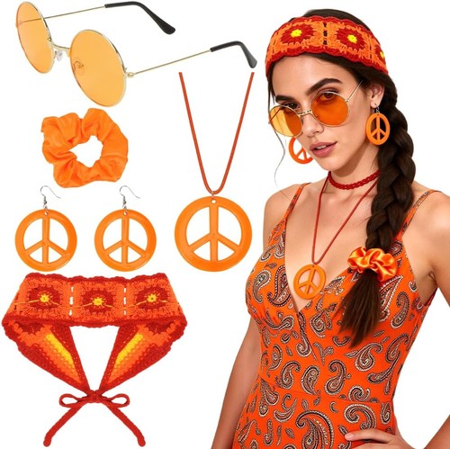 Hippie accessoires set 70er - accessoires,