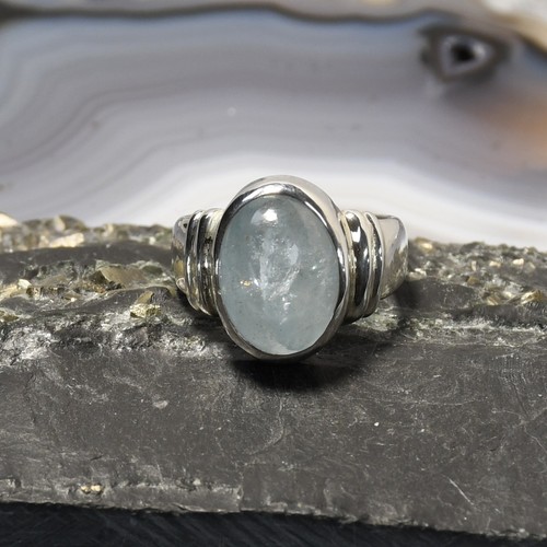 Aquamarin ring 925er silber - aquamarin,