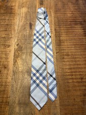 Burberry Krawatte Blau Kariert