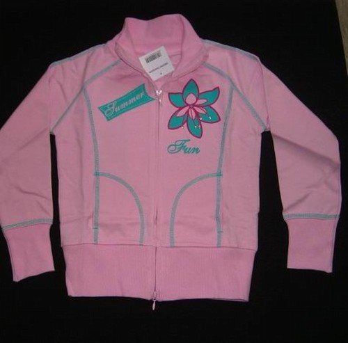 Mädchen jacke sweatjacke - jacke, rosa