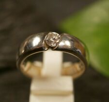 Wunderbarer 925 Sterling Silber Ring Spannring Optik Zirkonia Signiert GHL