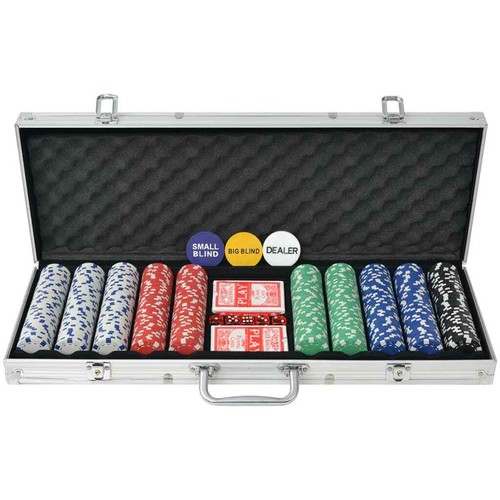 Poker set mit 500 - poker, chips