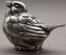 Salzstreuer Vogel Spatz 950er Silber Frankreich 1 von 3 Pfefferstreuer (102)