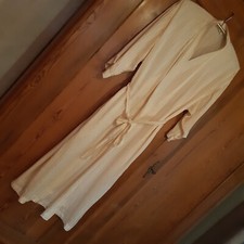 Morgenmantel aus 100% Seide - POMPADOUR - Größe 42 (passt von 38-42)