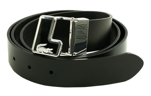 Lacoste plain leather belt - lacoste,