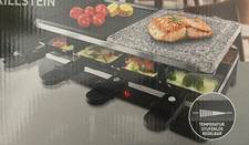 Raclette Grill 3in1 Tischgrill Kontaktgrill Pfännchen Granit Steinplatte 1200W