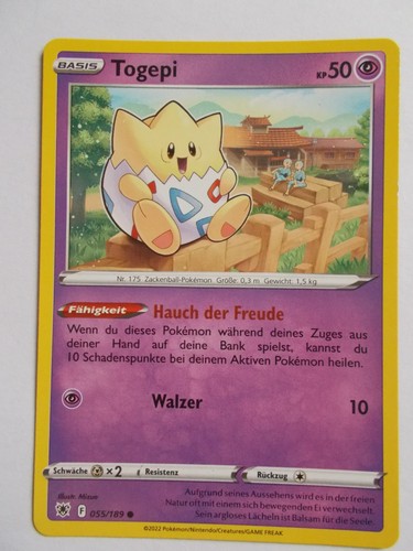 Pokemon karten 189 togepi - karten, 55/189