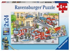 2 X 24 Teile Ravensburger Kinder Puzzle Helden im Einsatz 07814