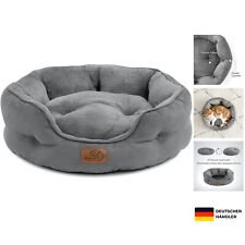Bedsure Katzenbett Waschbar Katzen Bettchen - 51X48X15Cm Katzen Bett Grau Mit Zw