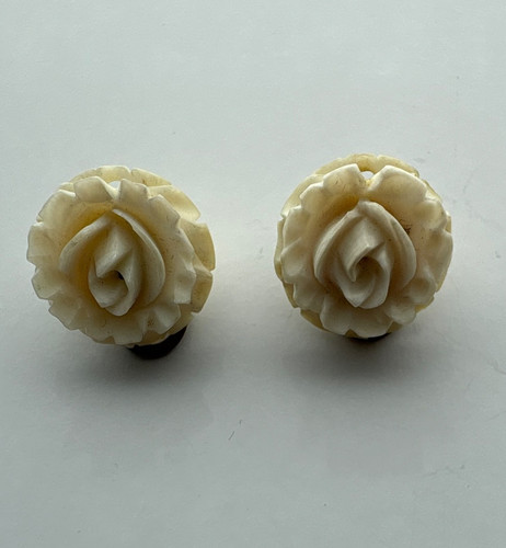 Vintage ohrringe rosen - ohrringe,