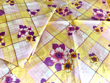 Bettwäsche DDR VEB PLANET Blumenmuster 4-teilig Baumwolle 1980er UNBENUTZT /H1