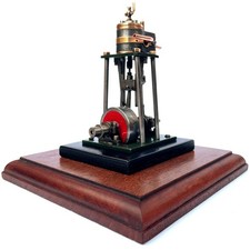 EINE SCHÖNE VINTAGE 30ER JAHRE MINIATUR VERTIKALE LIVE DAMPFMASCHINE