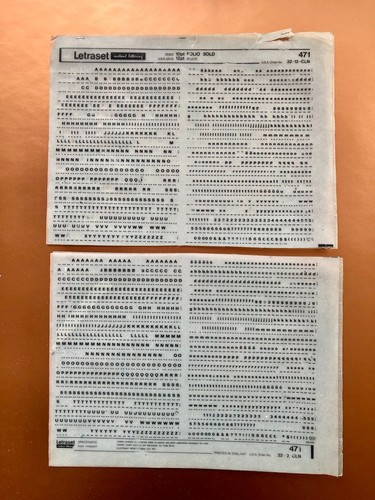 Letraset 471 folio - ,