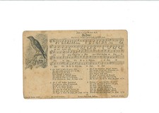 uralte AK Liederkarte "On