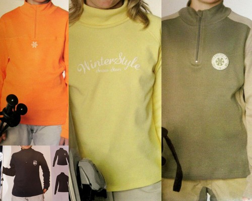 Kinder ski shirt rollkragen - ski,