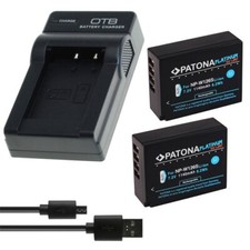 2 x Akku + USB-Ladegerät für