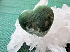 Moosachat Herz, Größe ca. 3,5 x 4 cm, Gewicht ca. 33 g