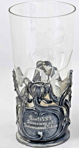Jugendstil becher glas - becher-glas, |