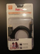 Hama DisplayPort Adapterkabel für Monitor/TV, Ultra HD, 1,8 m Vergoldet 