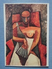 alte Ansichtskarte Postkarte AK Pablo Picasso La Femme a Peventail Moskau