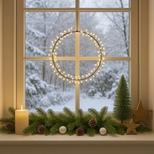 LED Kranz Draht Türkranz