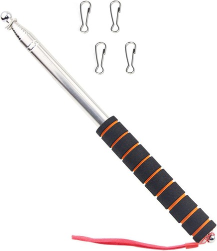 Teleskop fahnenmast set - fahnenmast,
