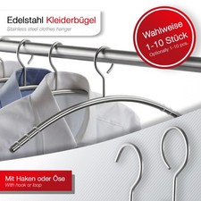Edelstahl Kleiderbügel Garderobenbügel Ø12mm x 433mm für Hemd Jacke Bluse SOTECH