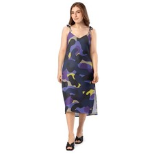 Midikleid mit bindeträgern - midikleid,