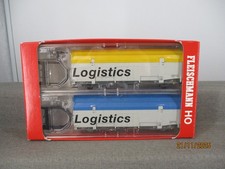 Fleischmann H0 5961K Wagen-Set Autotransportwagen "Car Rail Logistics" GySEV OVP