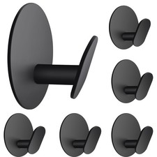 6x Handtuchhaken ohne bohren