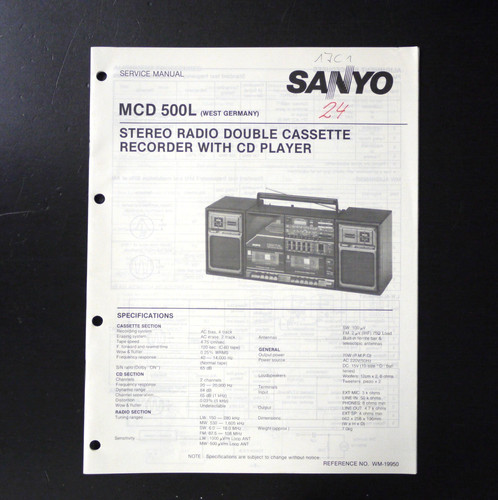 Original sanyo mcd - mcd, stereo
