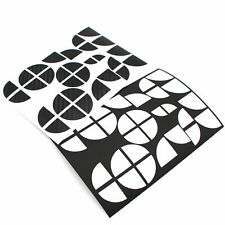 Carbon Emblem Ecken Set schwarz + weiß für alle BMW Motorhaube usw. 82mm 74mm 