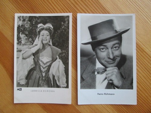 Autogrammkarten 50er jahre - autogrammkarten, /