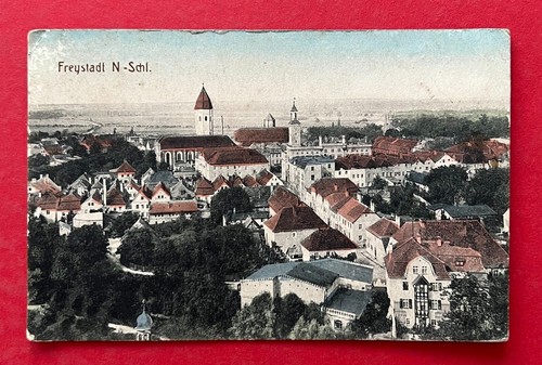 Freystadt schlesien 1940 - ak,