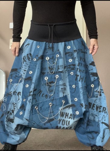 Upcycling patchwork jeans - patchwork,