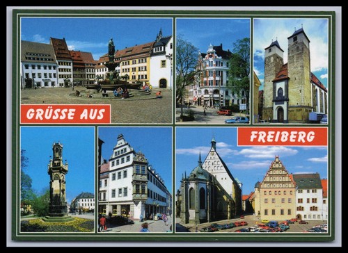 Ansichtskarte freiberg - ansichtskarte,
