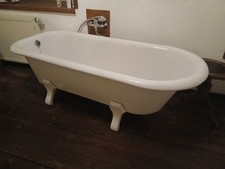 Alte Badewanne aus Stahl - freistehend - gebraucht