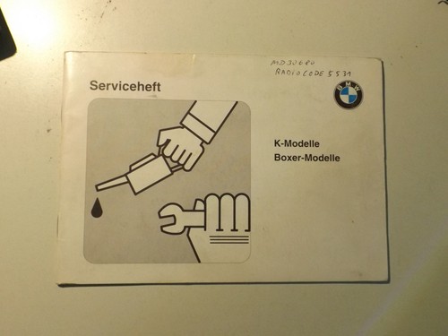 Service heft bmw motorrad - service,