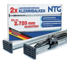 Klemmbalken Alu Sperrbalken Ladungssicherung 2× 2,35–2,72m | LKW Transporter NTG
