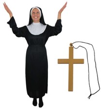DAMEN NONNE KOSTÜM MIT