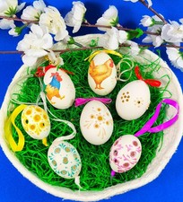 7 OSTEREIER zum Aufhängen